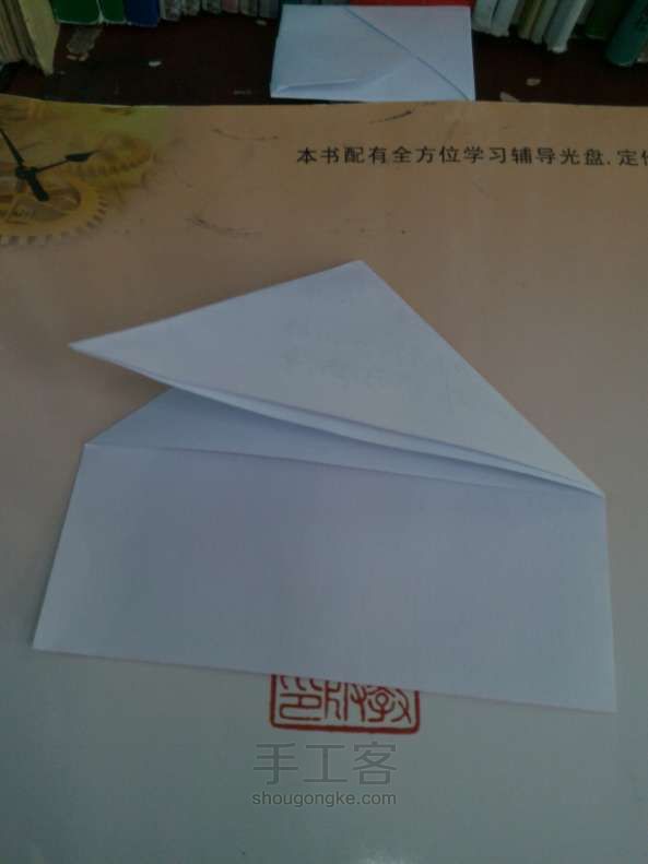 火箭信封。折纸教程 第3步