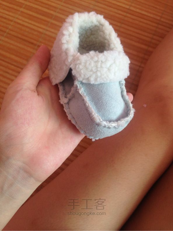 暖暖的宝宝小鞋DIY教程 第8步