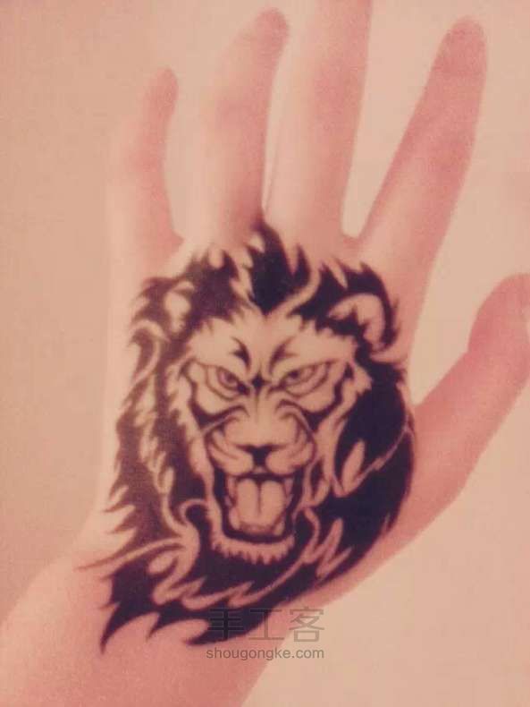 手绘纹图教程     狮子 第25步