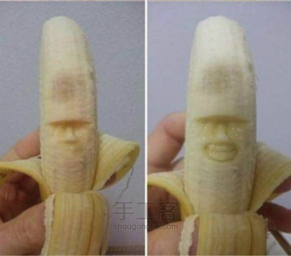 觊觎已久的香蕉雕刻 第2步