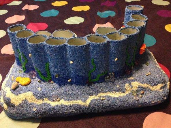 海洋世界粘土珍珠泥之儿童玩具筒制作教程 第15步