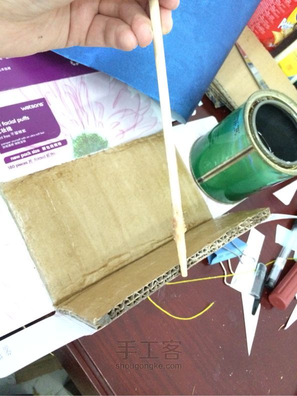 DIY抽纸盒教程 第3步