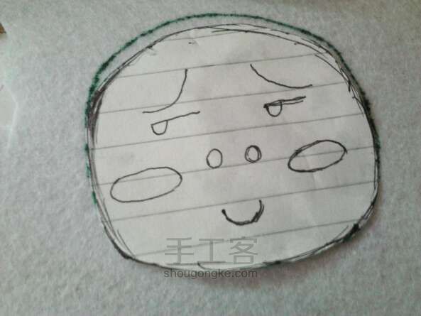 表情君不织布 第3步