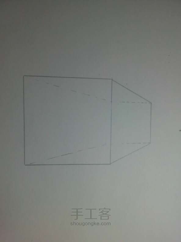 教你画素描中绝对透视的完美正方体～ 第7步