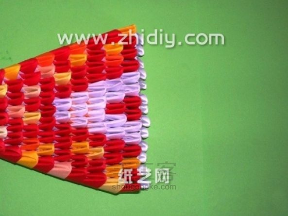 折纸三角插眼镜蛇手工制作教程 第30步