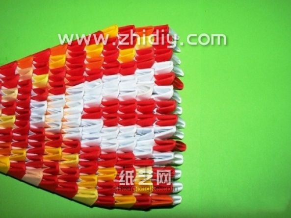 折纸三角插眼镜蛇手工制作教程 第31步