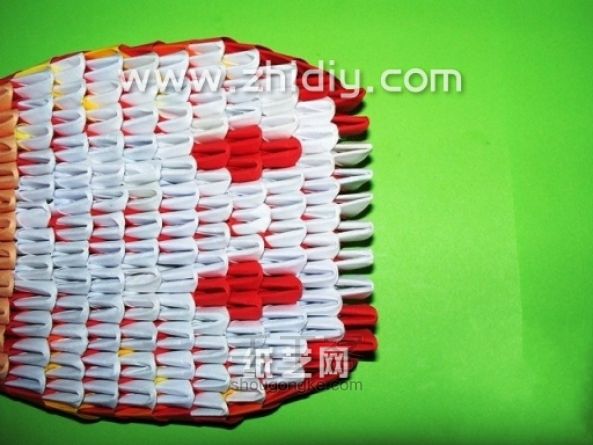 折纸三角插眼镜蛇手工制作教程 第38步