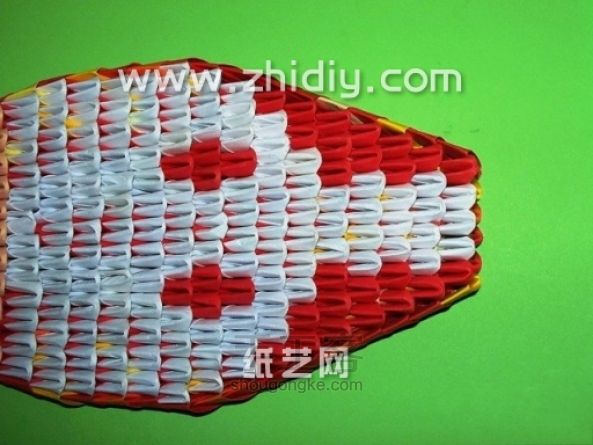 折纸三角插眼镜蛇手工制作教程 第39步