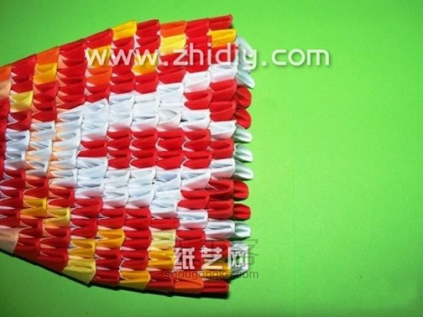 折纸三角插眼镜蛇手工制作教程 第33步