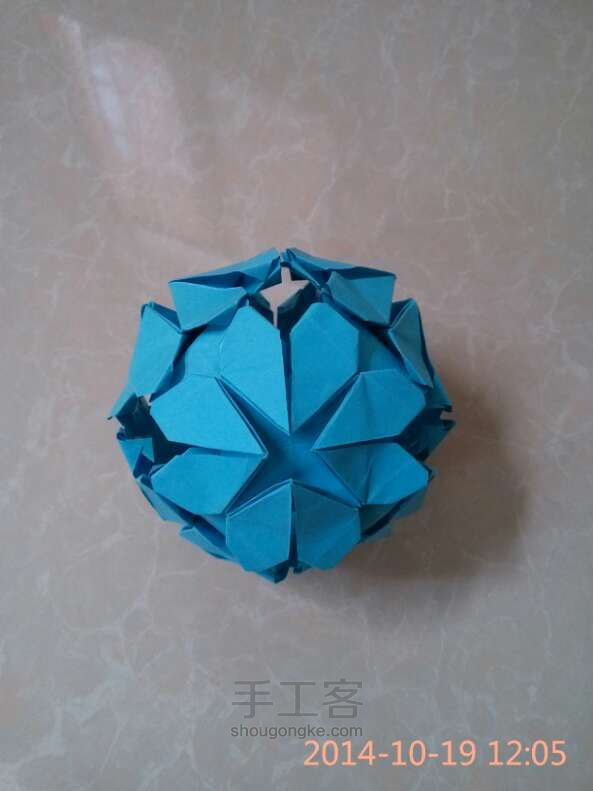 折纸之花球 第1步