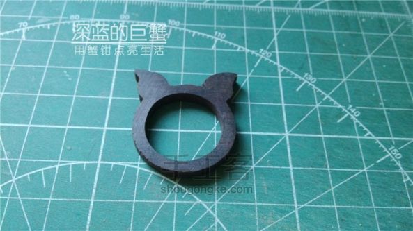 【非凡工作室】指尖的大杀器灵动猫耳木戒指手作 第2步