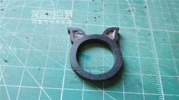 【非凡工作室】指尖的大杀器灵动猫耳木戒指手作 第4步