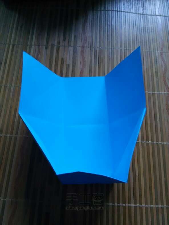 正方体盒子折纸教程 第5步