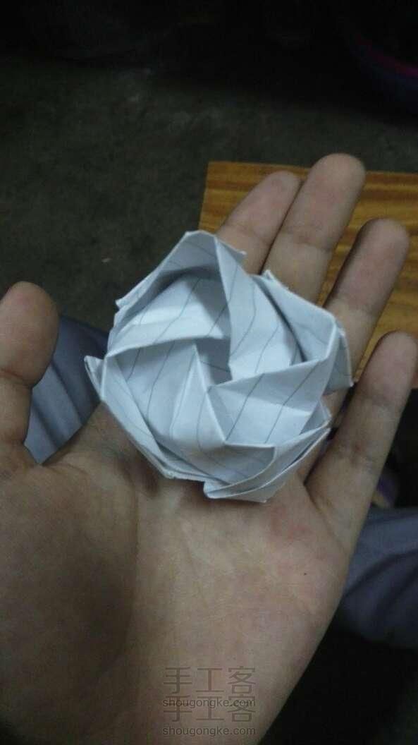 手工折纸--川崎玫瑰。浓浓的爱意。