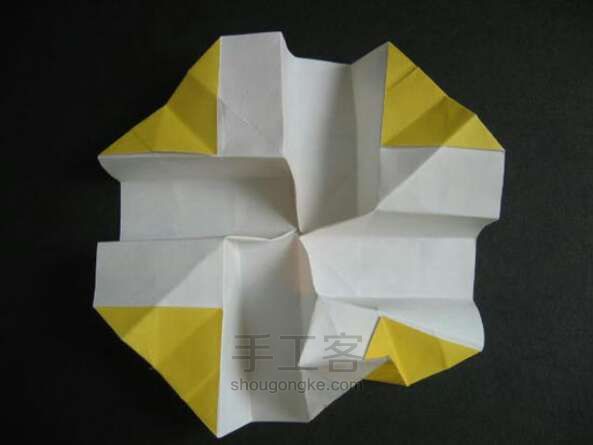 折纸玫瑰的方法 第37步