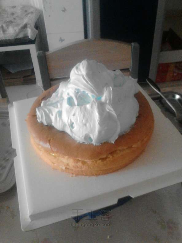 生日蛋糕制作教程 第4步