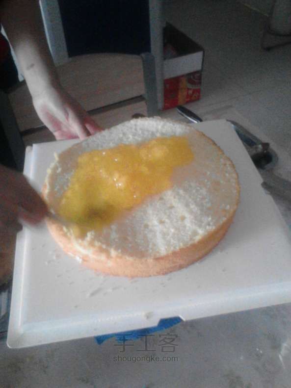 生日蛋糕制作教程 第2步
