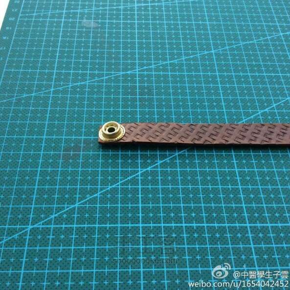 簡易皮革雕花手環DIY教程 第6步