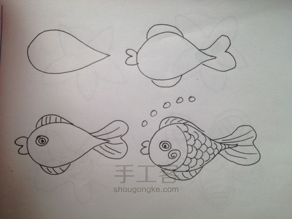 给儿子自制的简笔画小册子,希望他也喜欢画画------ 第1步