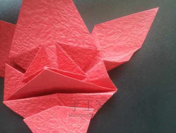 相对复杂 ，但逼真的枫叶折纸教程[转] 第24步