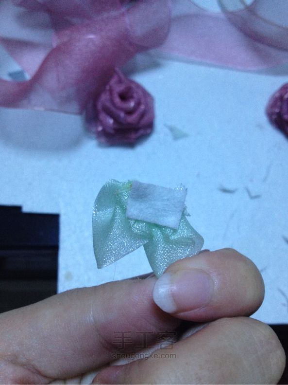 菱角手工发饰（素雅） 第3步