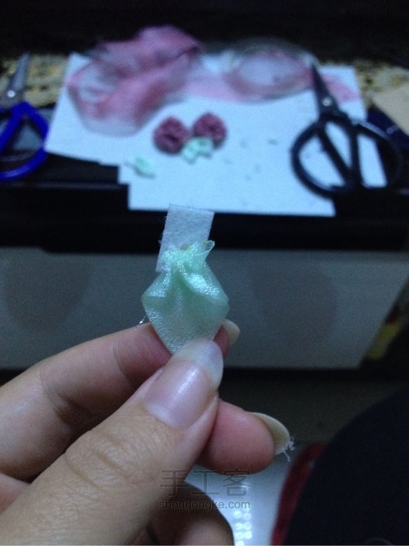 菱角手工发饰（素雅） 第5步