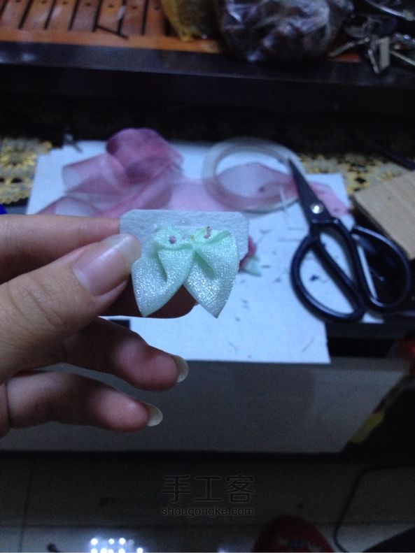 菱角手工发饰（素雅） 第8步