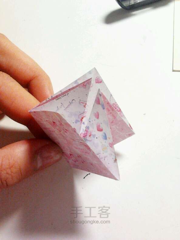 【北】蝴蝶结折纸 第3步