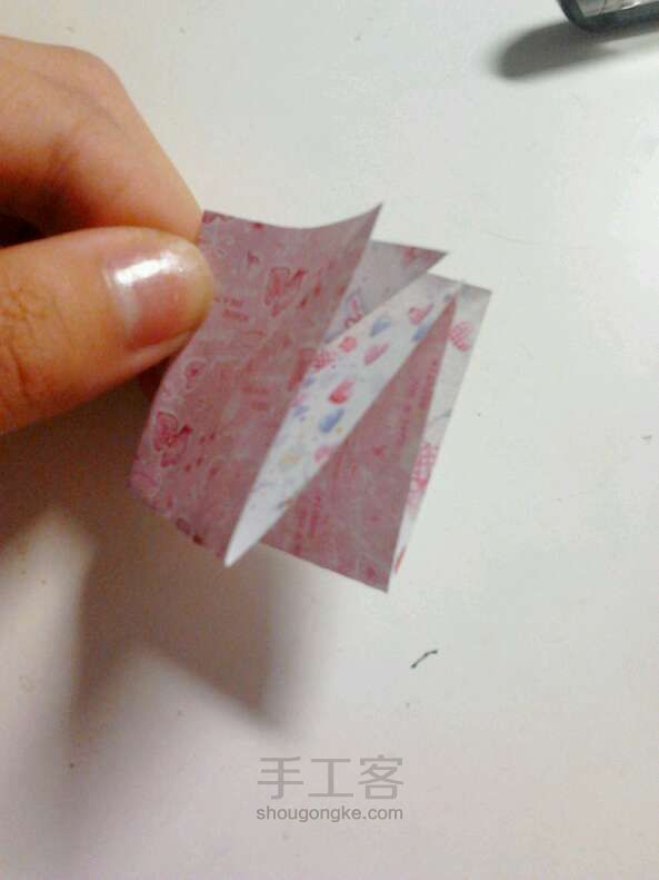 【北】蝴蝶结折纸 第4步