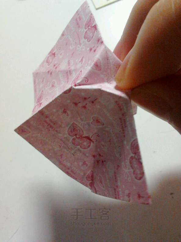 【北】蝴蝶结折纸 第7步