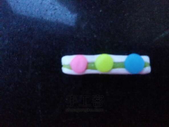 👼第一次做软陶😄小清新发夹🎀 第4步