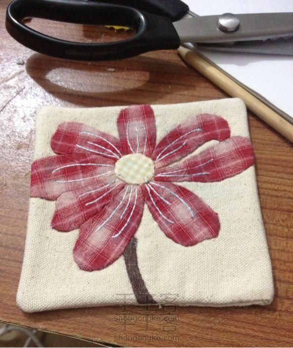 [手工客·QQ群做]与花说系列-杯垫制作