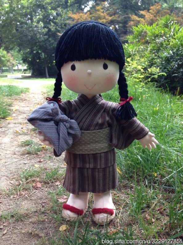 米山京子娃娃（纯手工布艺娃娃）--和服教程 第40步