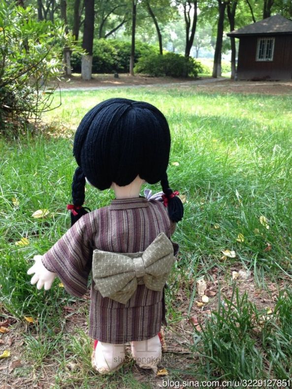 米山京子娃娃（纯手工布艺娃娃）--和服教程 第45步