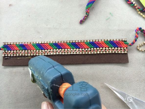 蒂哩哩编织手镯教程 第8步