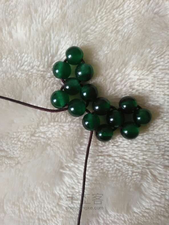 简单串珠十字架 第11步