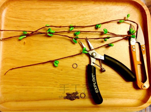 圣诞节礼物——春芽胸针DIY教程 第1步