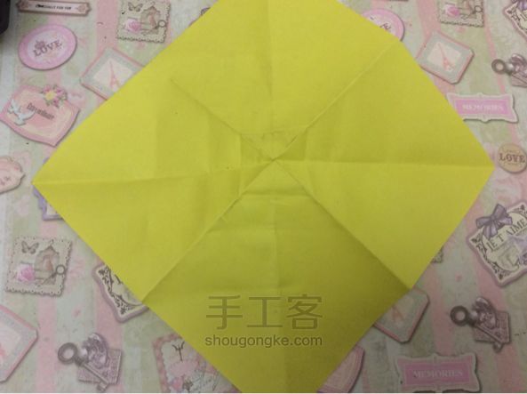 折纸教程—纸折蝴蝶结 第13步