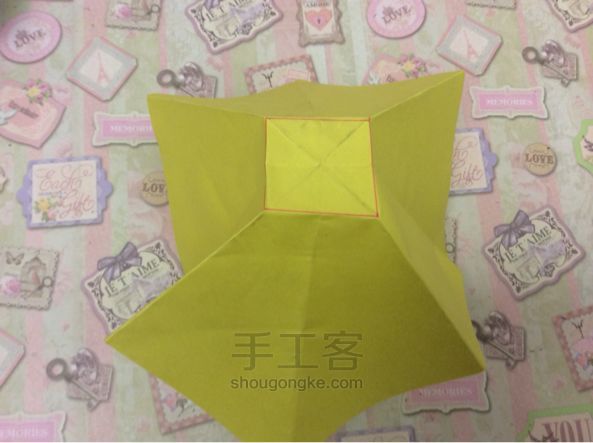 折纸教程—纸折蝴蝶结 第15步