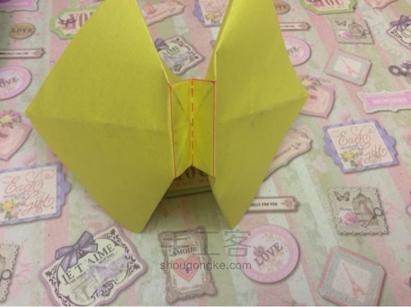 折纸教程—纸折蝴蝶结 第17步