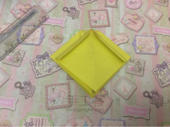 折纸教程—纸折蝴蝶结 第20步