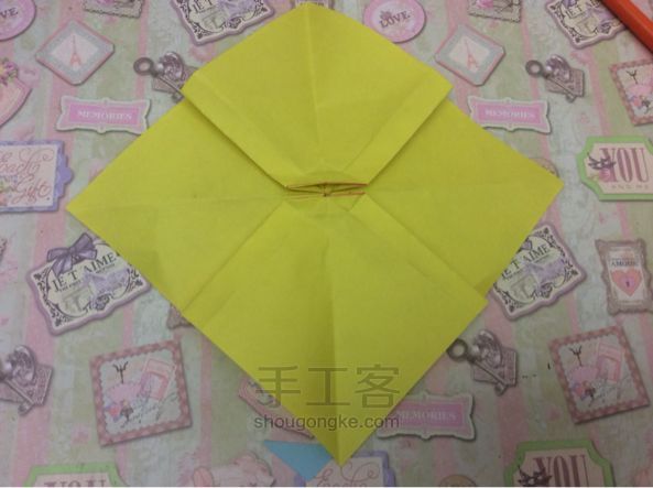 折纸教程—纸折蝴蝶结 第23步