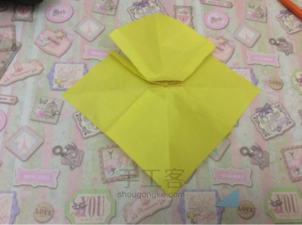 折纸教程—纸折蝴蝶结 第25步