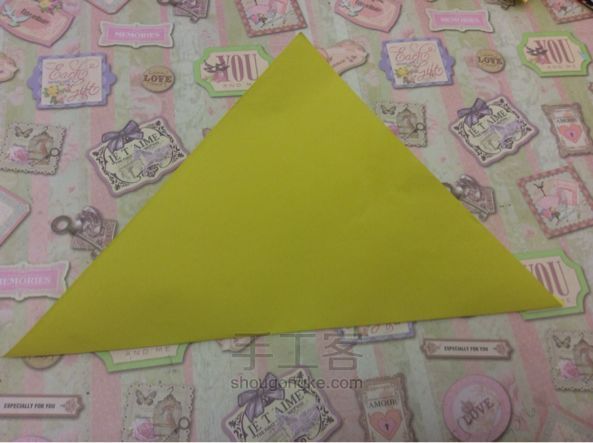 折纸教程—恶作剧之吻 第1步