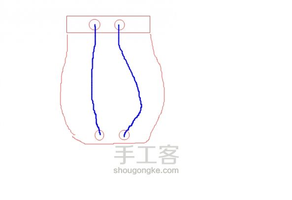 手作黑色软牛皮水桶包--旅游大容量两背法包 第11步