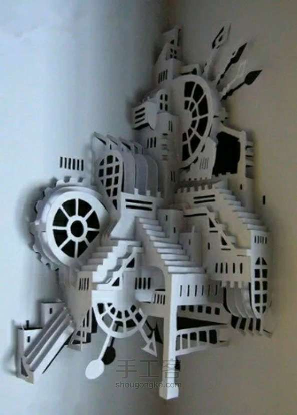 纸雕机械城堡 第7步