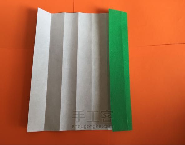 嫩芽小盆栽折纸制作教程 第3步