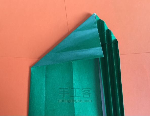 嫩芽小盆栽折纸制作教程 第8步
