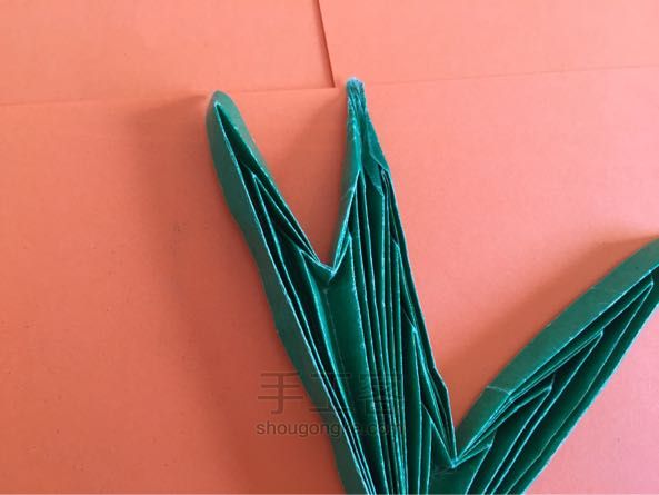嫩芽小盆栽折纸制作教程 第25步