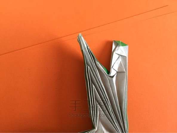 嫩芽小盆栽折纸制作教程 第29步